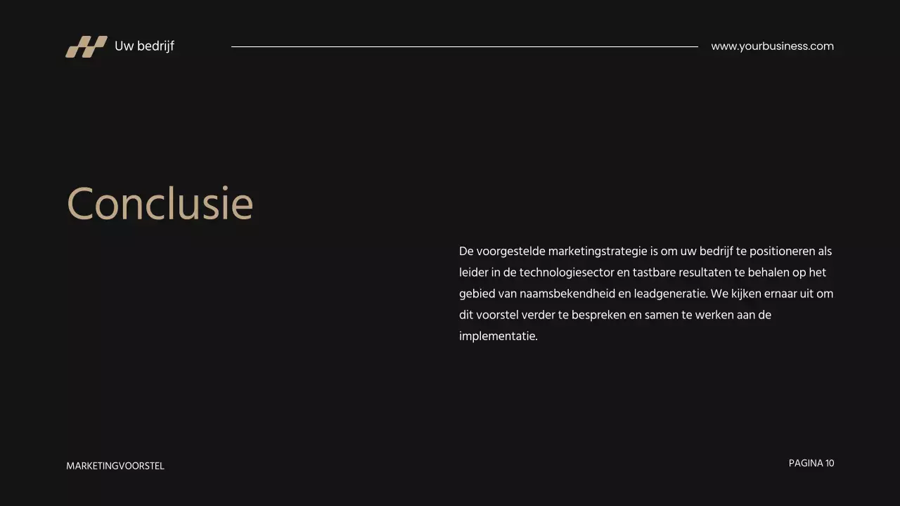 Khaki Modern Zakelijk Marketingvoorstel