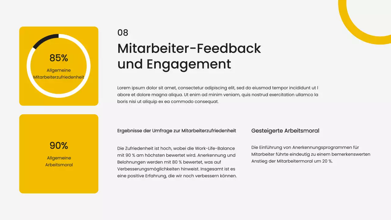 Yellow Simple Business Operativer Bericht