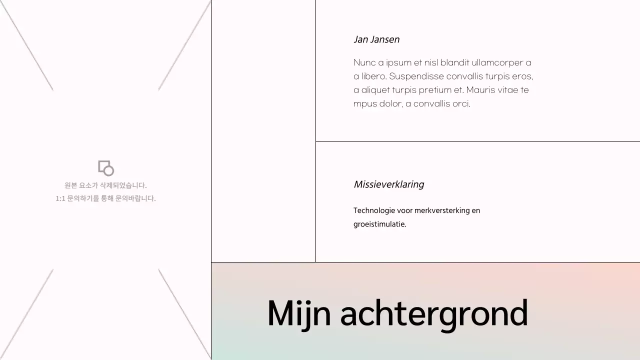 White Minimal Marketing Team Member Introductie van het bedrijf