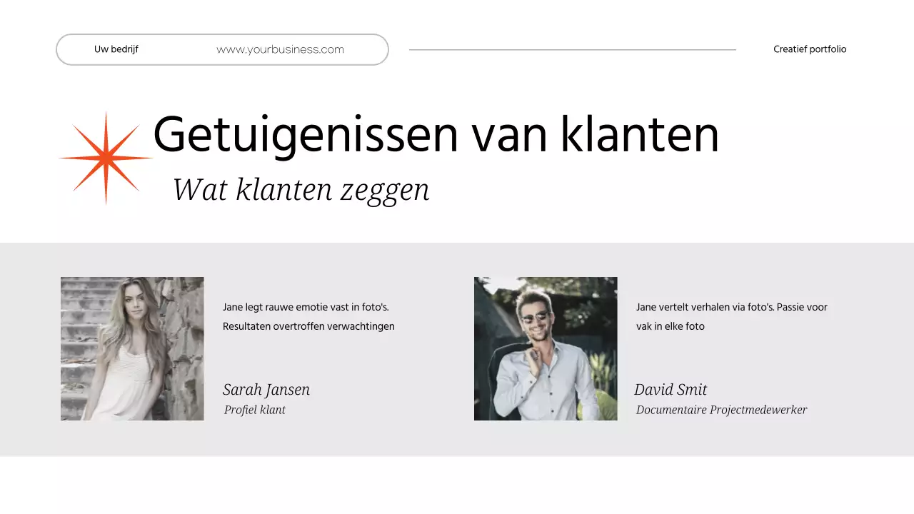 Witte Minimalistische Persoonlijke Creatieve Portefeuille