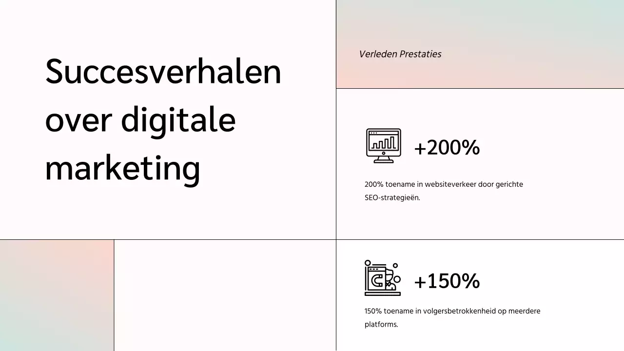 White Minimal Marketing Team Member Introductie van het bedrijf