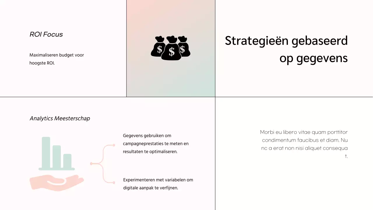 White Minimal Marketing Team Member Introductie van het bedrijf