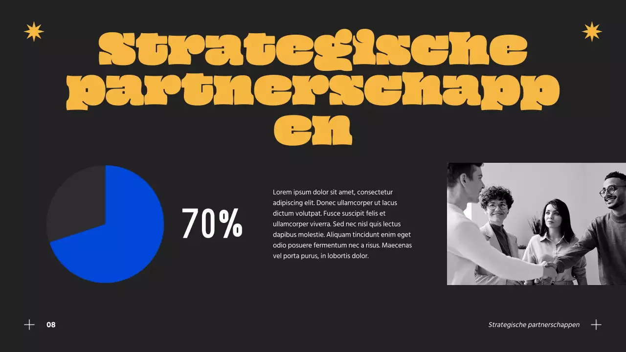 Blauw en oranje successtrategie voor moderne hamburgerbedrijven