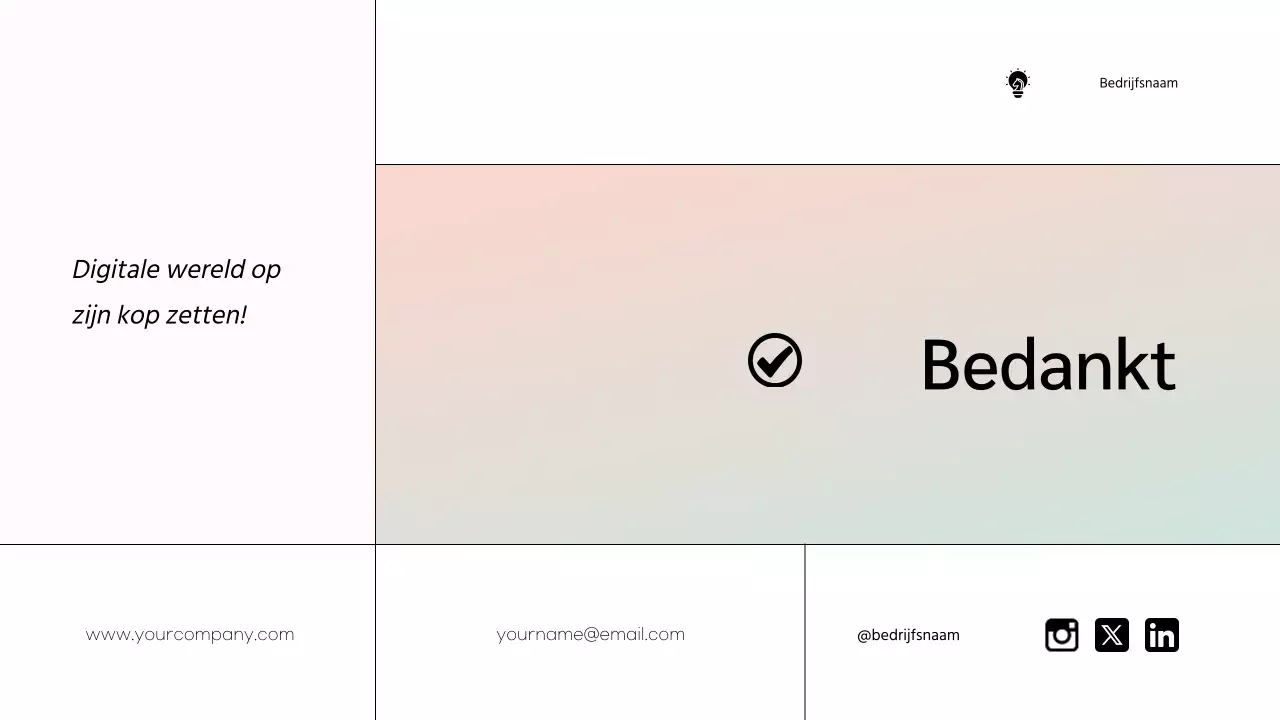 White Minimal Marketing Team Member Introductie van het bedrijf