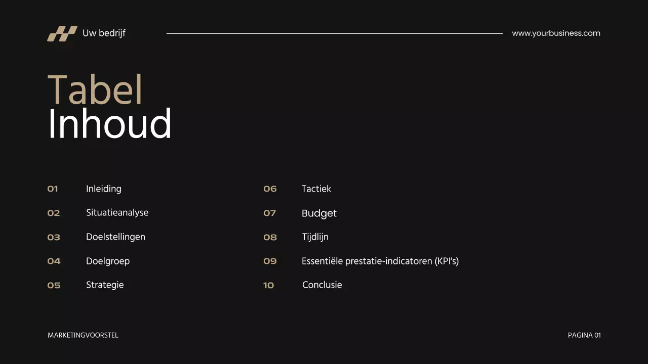 Khaki Modern Zakelijk Marketingvoorstel