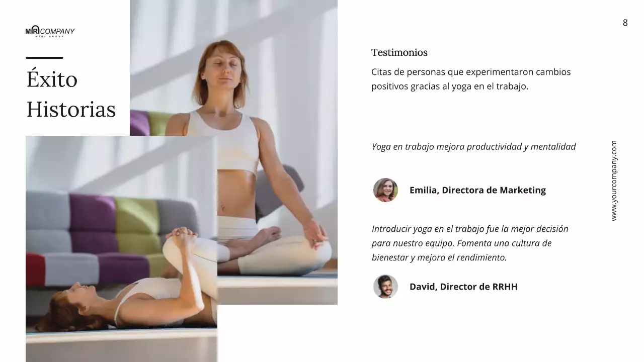 Instrucciones mínimas de yoga en blanco y negro para el bienestar diario
