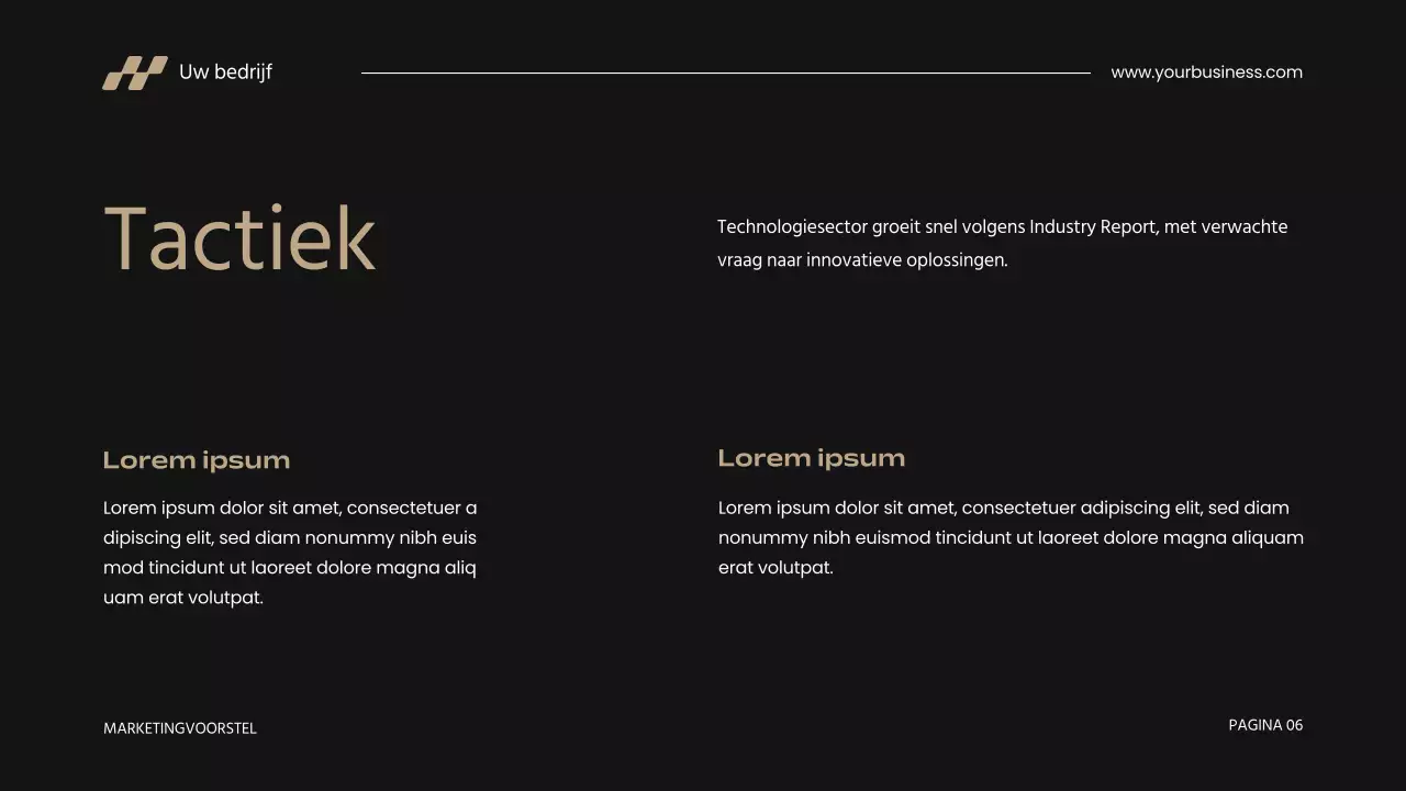 Khaki Modern Zakelijk Marketingvoorstel