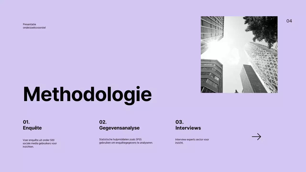 Lila Modern Zakelijk Onderzoeksvoorstel