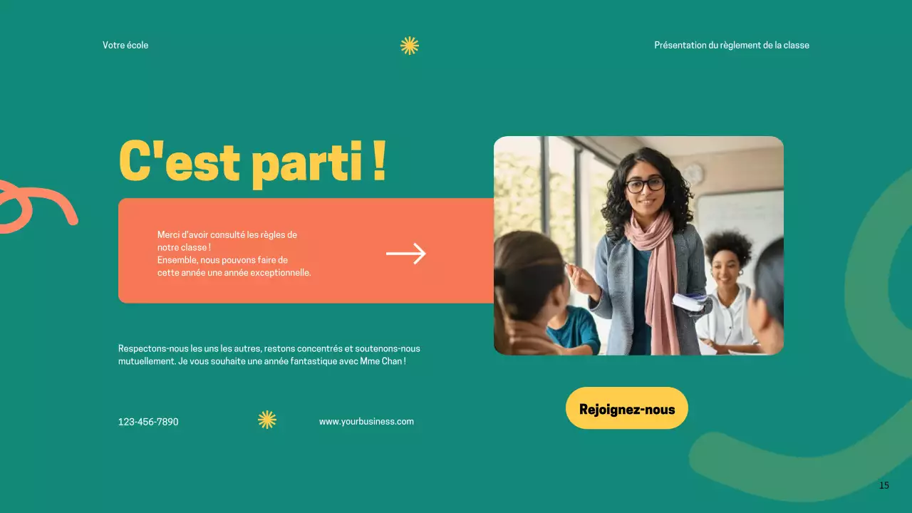 Règles de la classe verte et moderne Matériel de classe