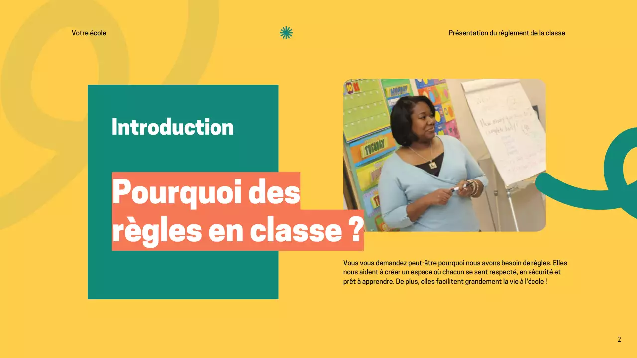 Règles de la classe verte et moderne Matériel de classe