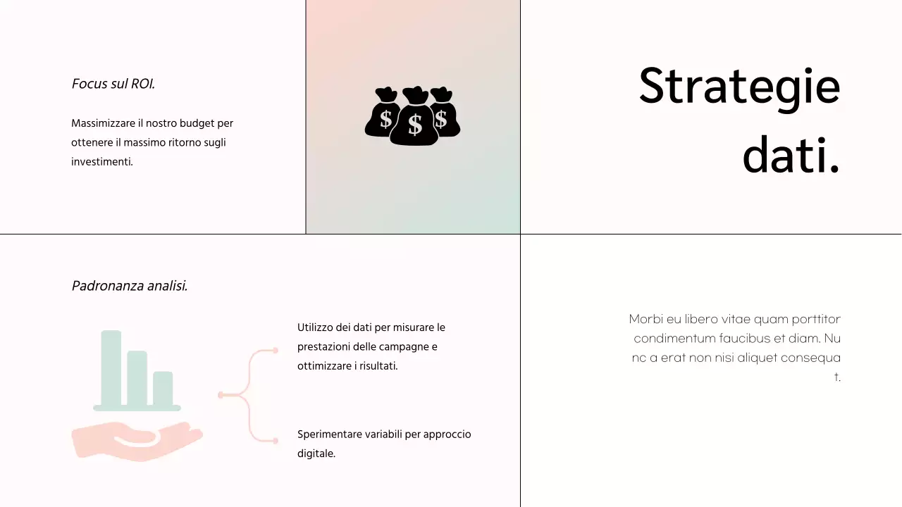 White Minimal Marketing Team Member Presentazione dell'azienda