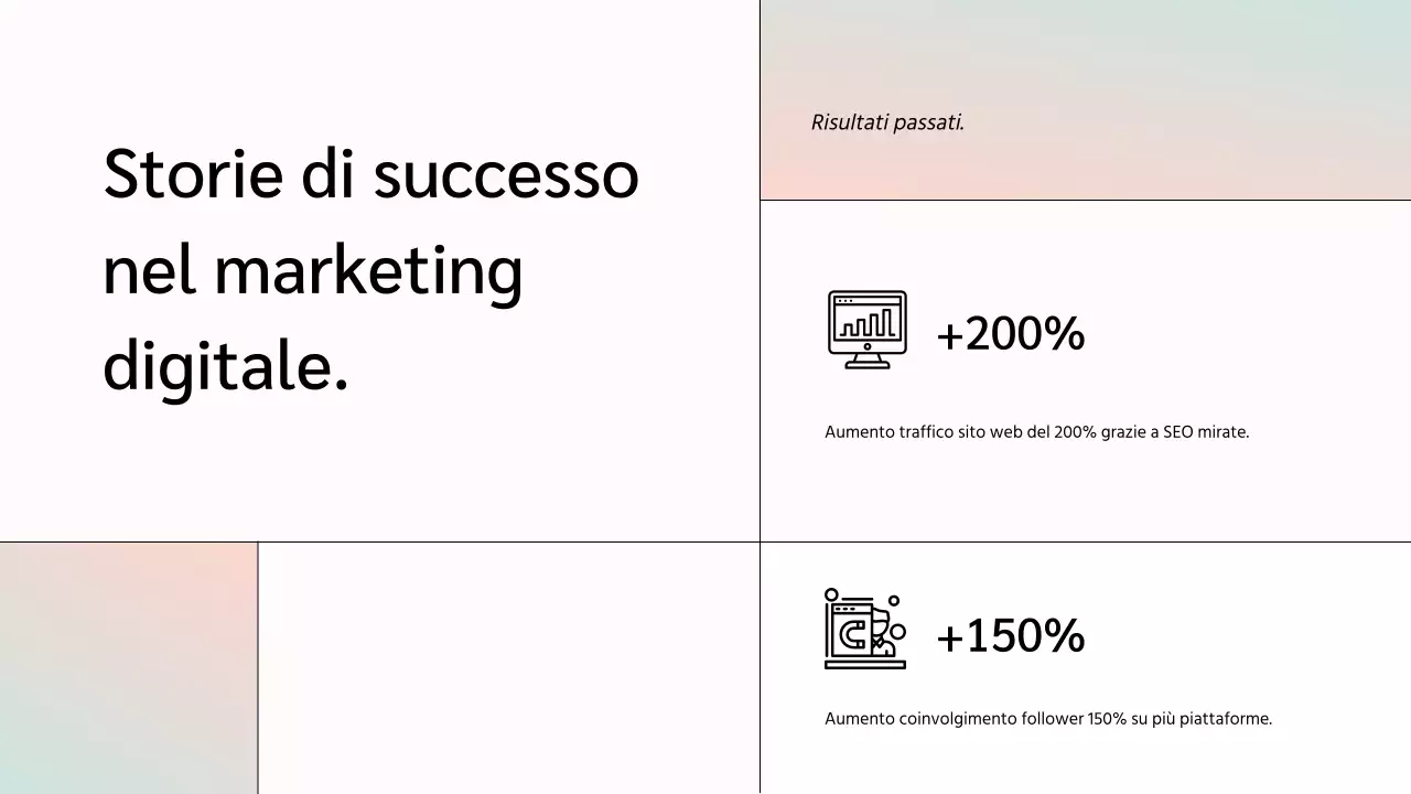 White Minimal Marketing Team Member Presentazione dell'azienda