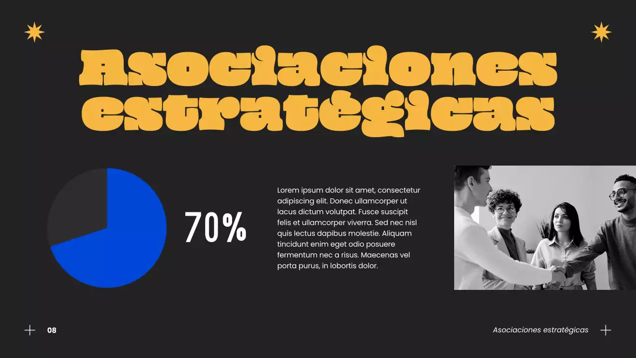 Estrategia de éxito de la hamburguesería moderna azul y naranja