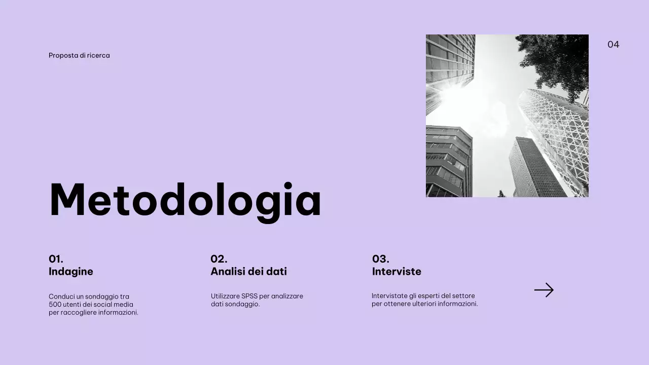 Proposta di ricerca aziendale moderna Lilac