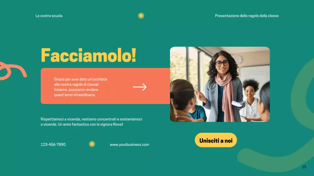 Regole dell'aula verde moderna Materiale di classe