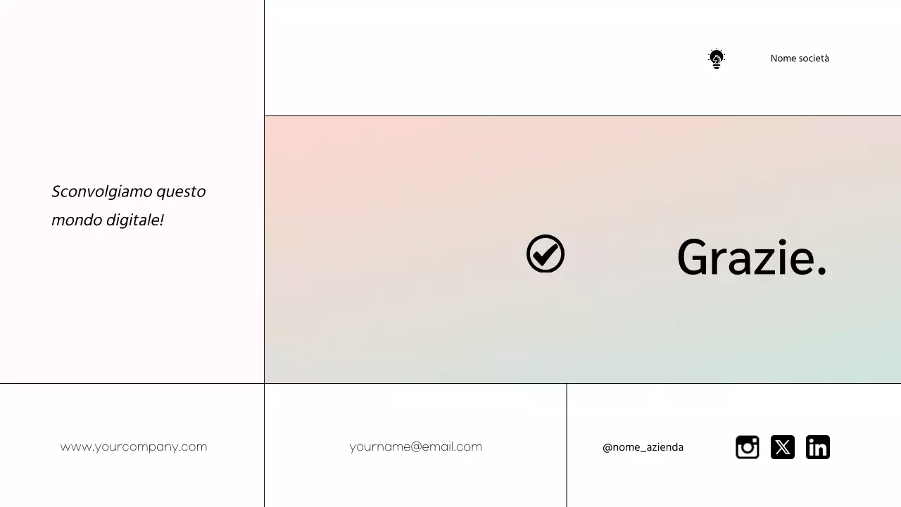 White Minimal Marketing Team Member Presentazione dell'azienda