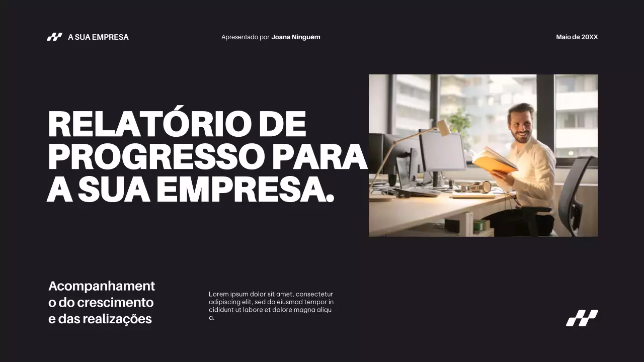 Relatório de progresso da Black Bold Business