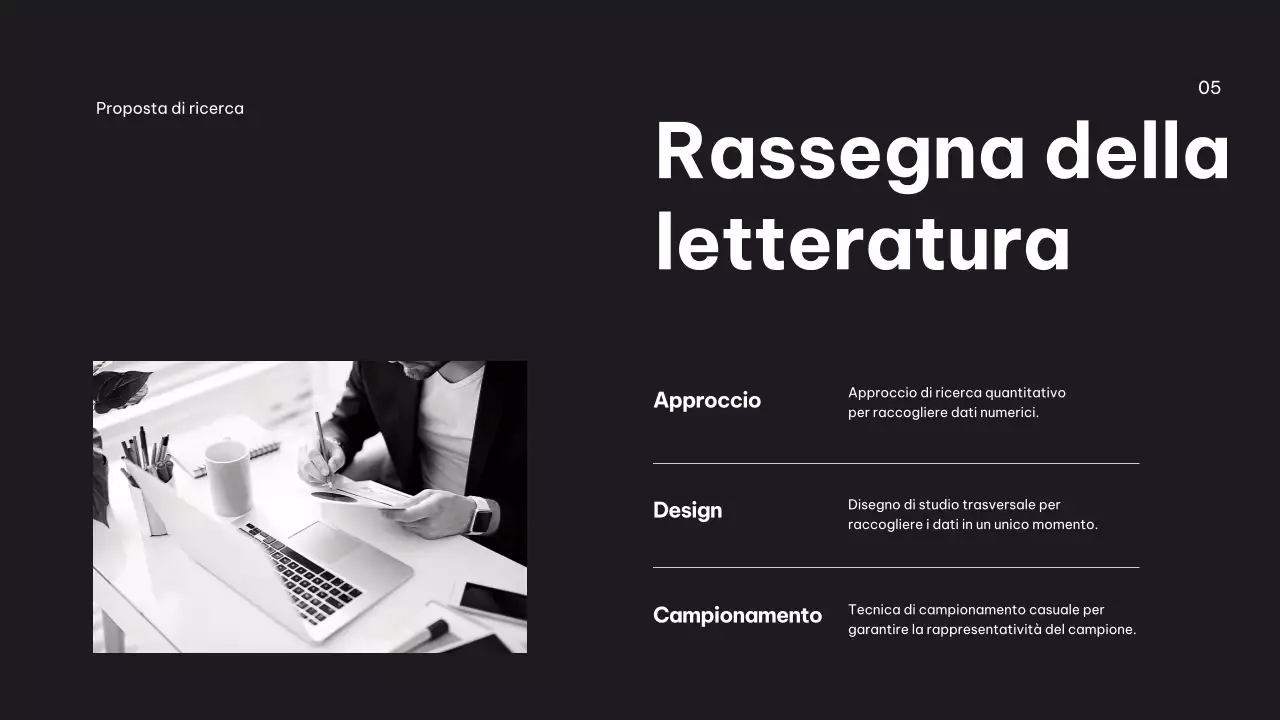 Proposta di ricerca aziendale moderna Lilac