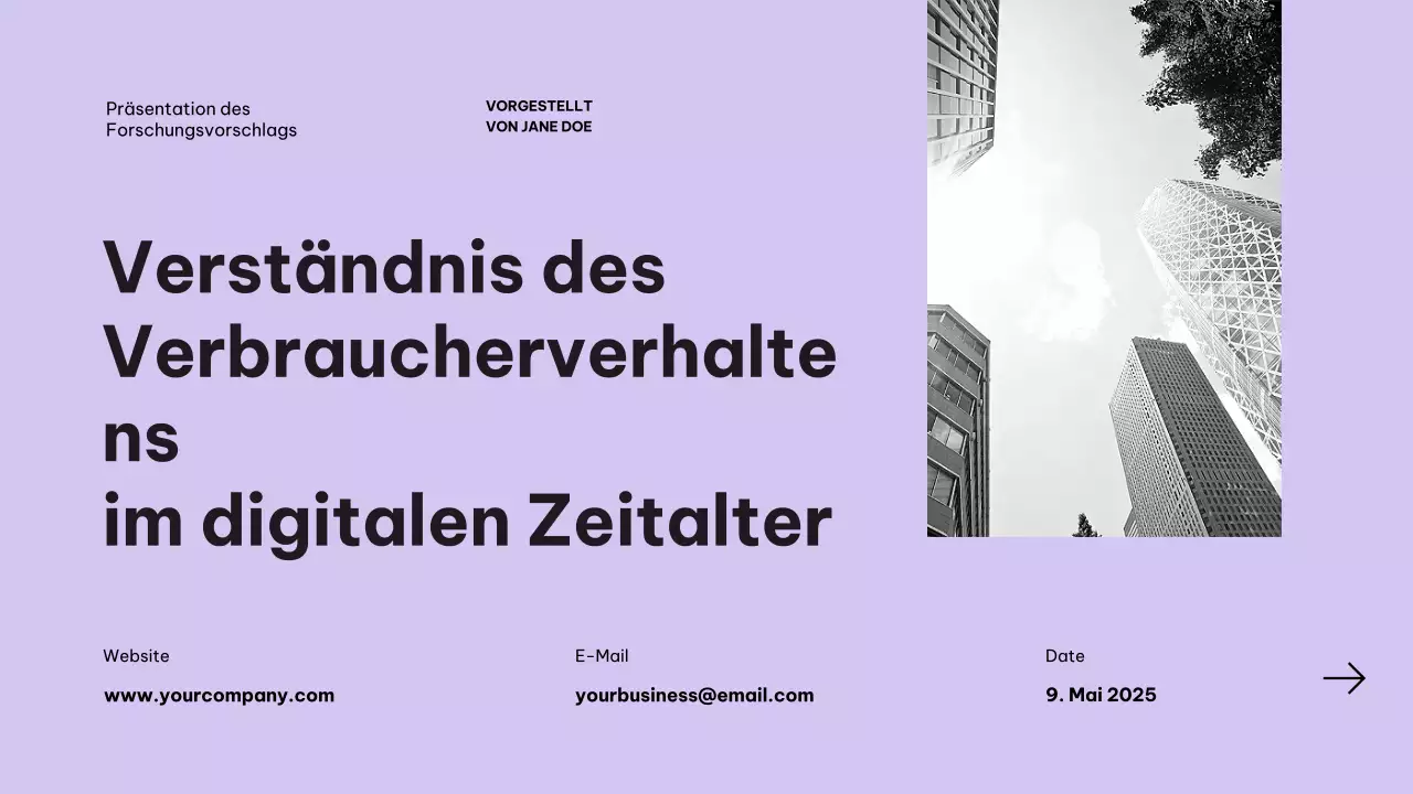 Flieder Modern Business Forschungsvorschlag