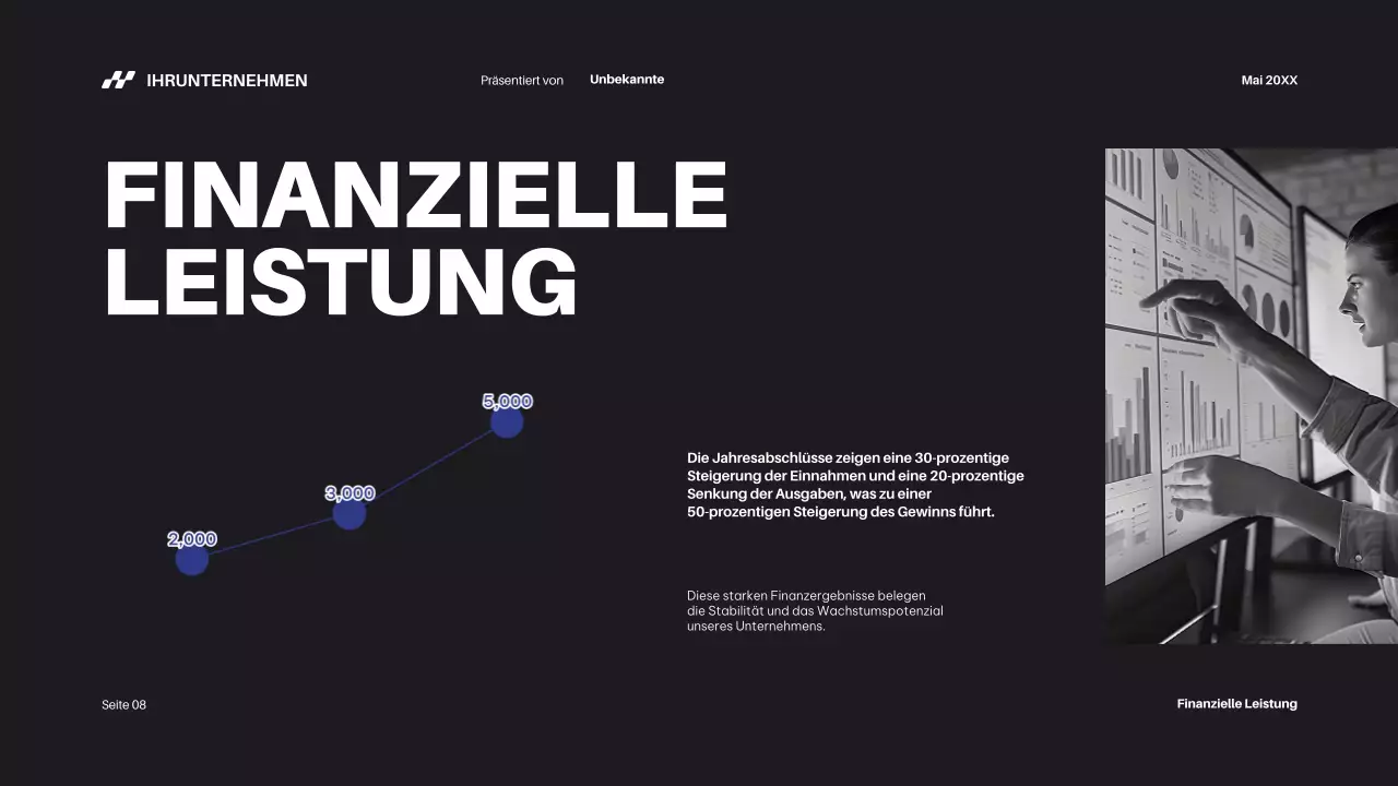 Black Bold Business Fortschrittsbericht