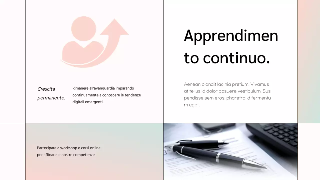 White Minimal Marketing Team Member Presentazione dell'azienda