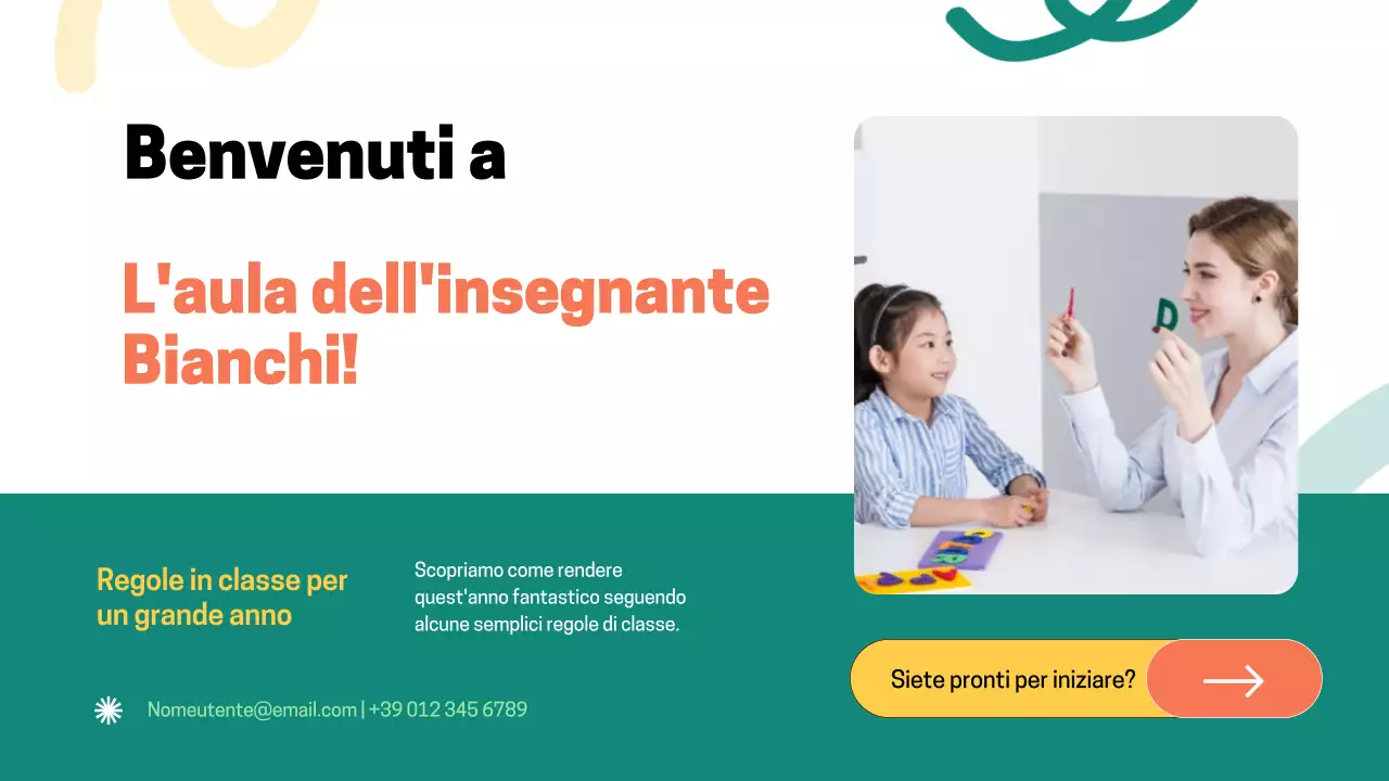 Regole dell'aula verde moderna Materiale di classe