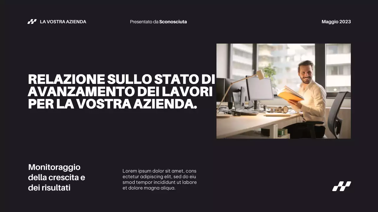 Relazione sui progressi dell'azienda Black Bold