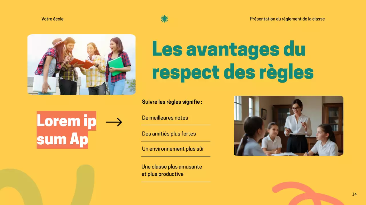 Règles de la classe verte et moderne Matériel de classe