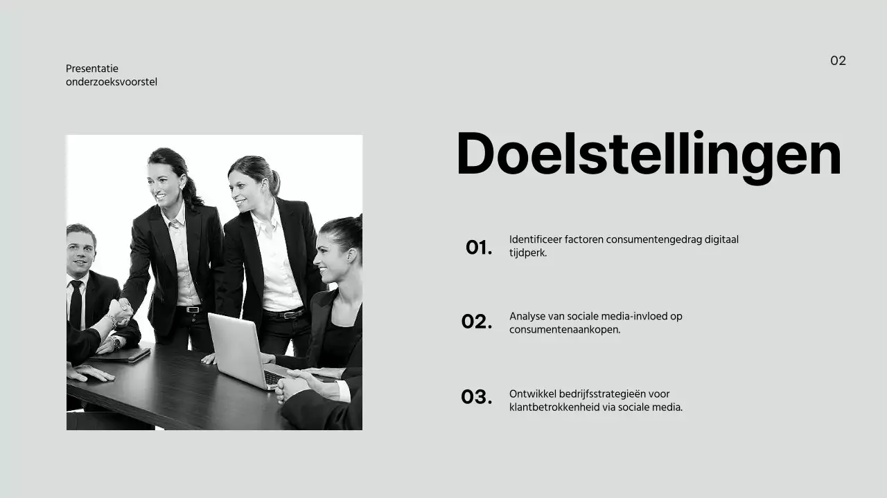 Lila Modern Zakelijk Onderzoeksvoorstel