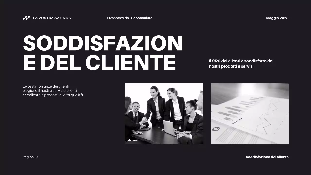 Relazione sui progressi dell'azienda Black Bold