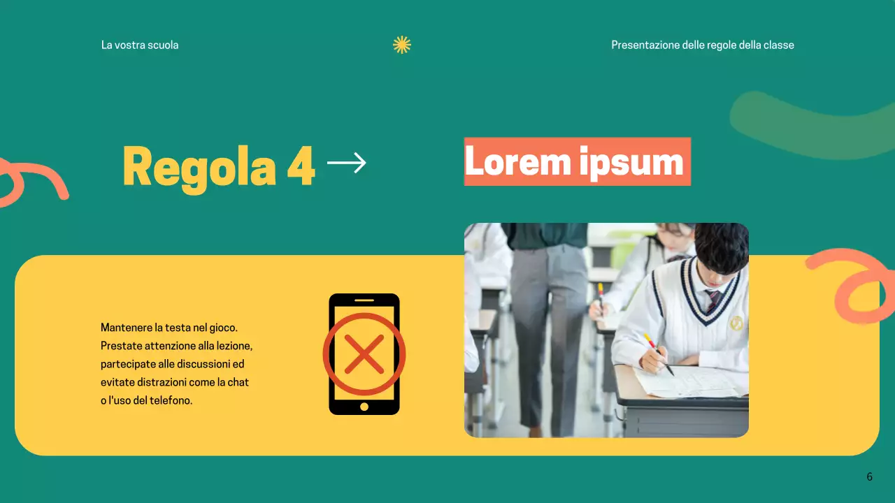 Regole dell'aula verde moderna Materiale di classe