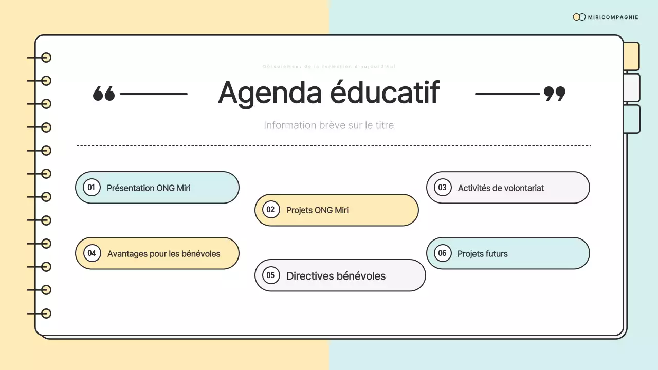 Matériel de préformation de Simple NGO Corps en jaune et menthe