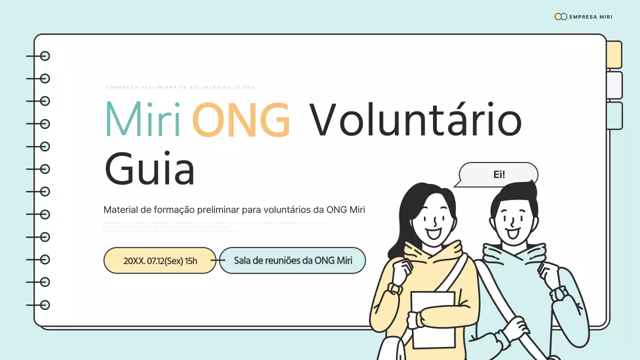 Materiais simples de pré-formação do NGO Corps em menta e amarelo