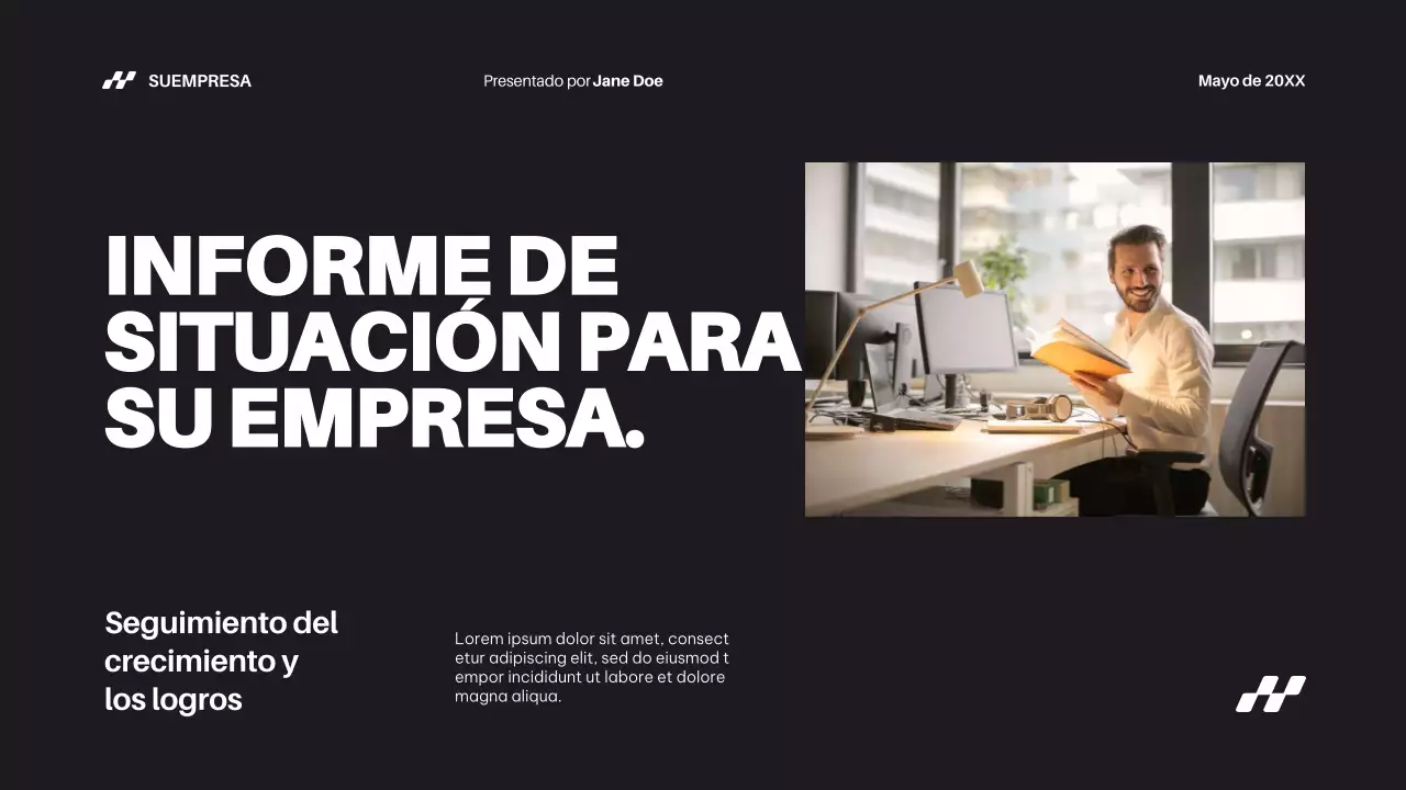 Informe de progreso de Black Bold Business