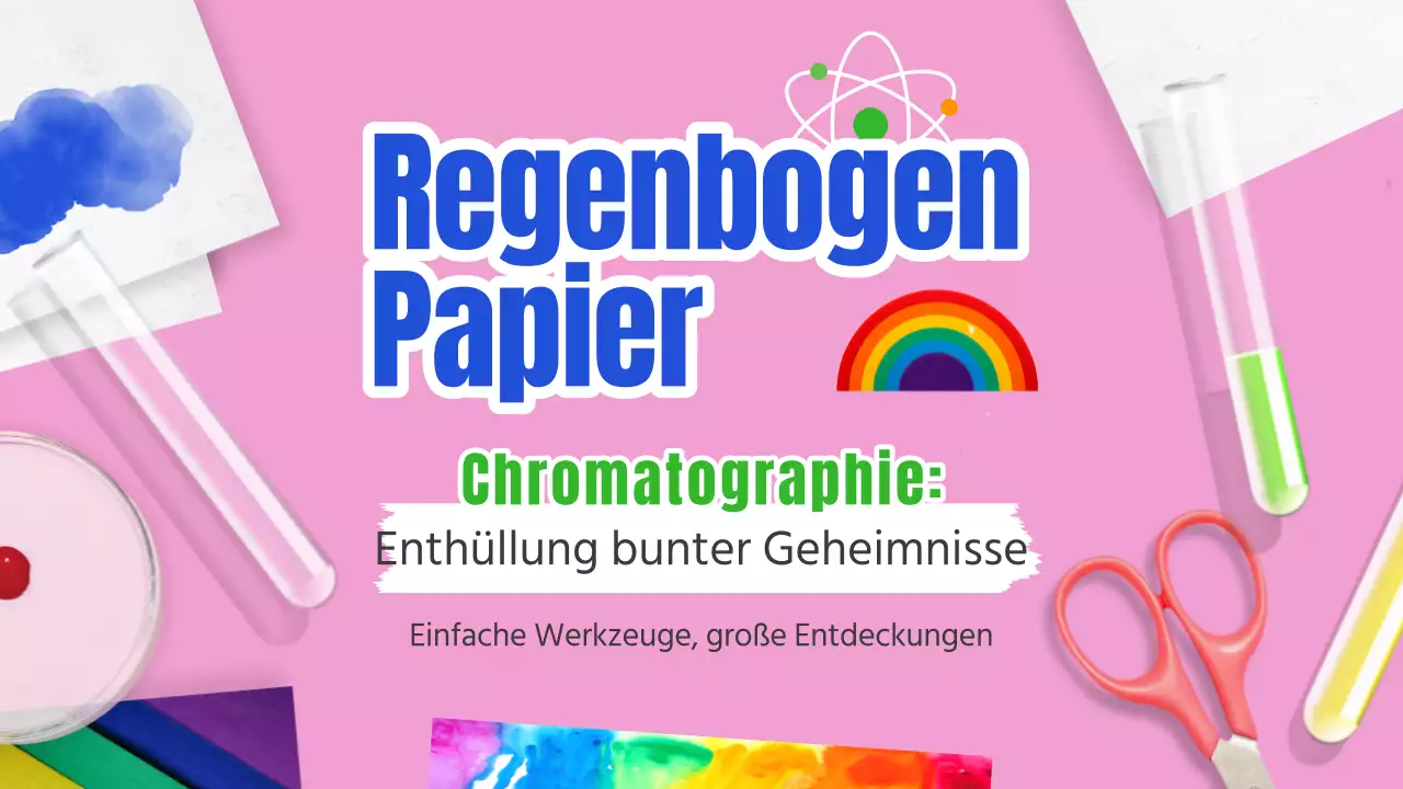 Rainbow Paper Science Chromatographie Einführung