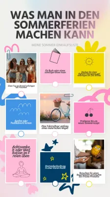 Grey Pink Bold Sommer Bucket List Planner