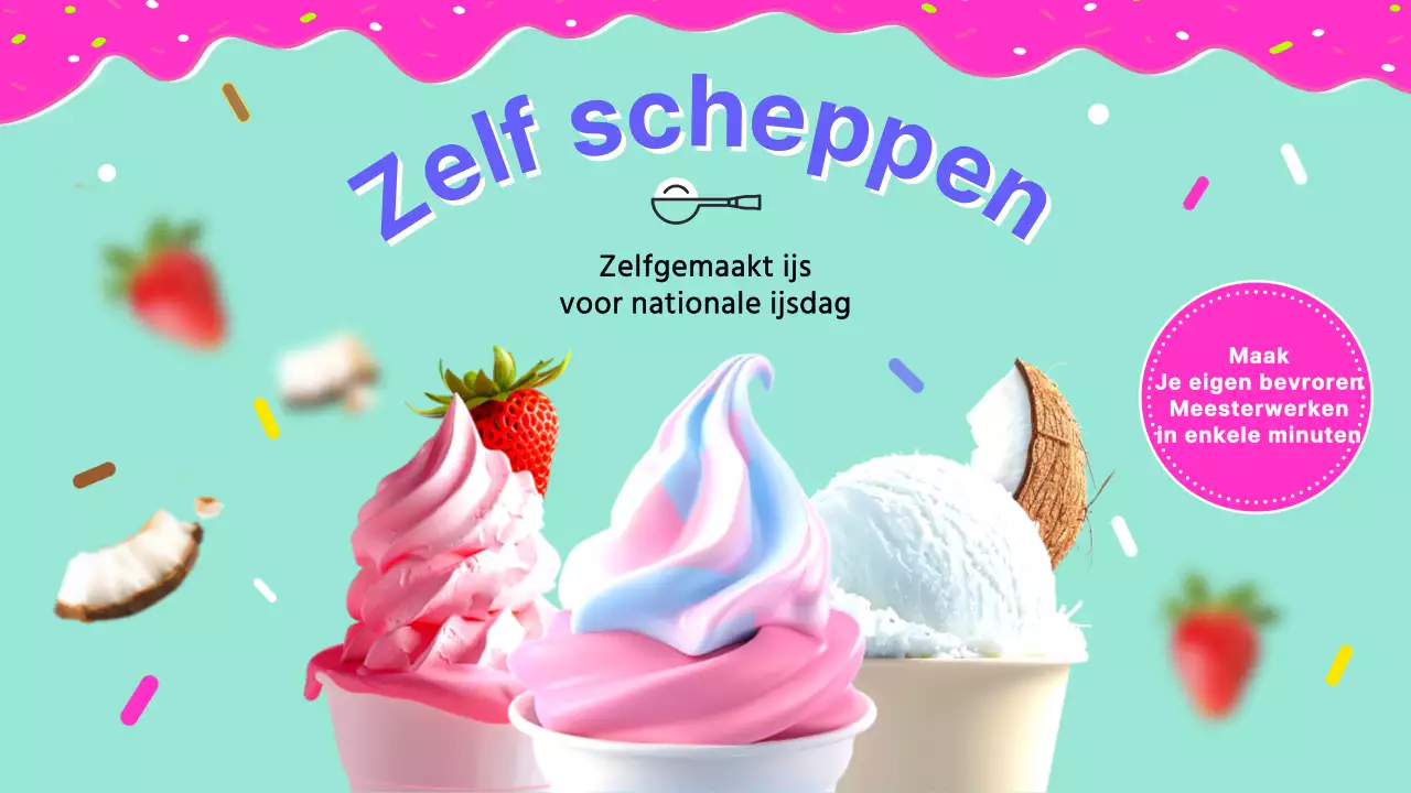 Mint en roze levendige schepvideo