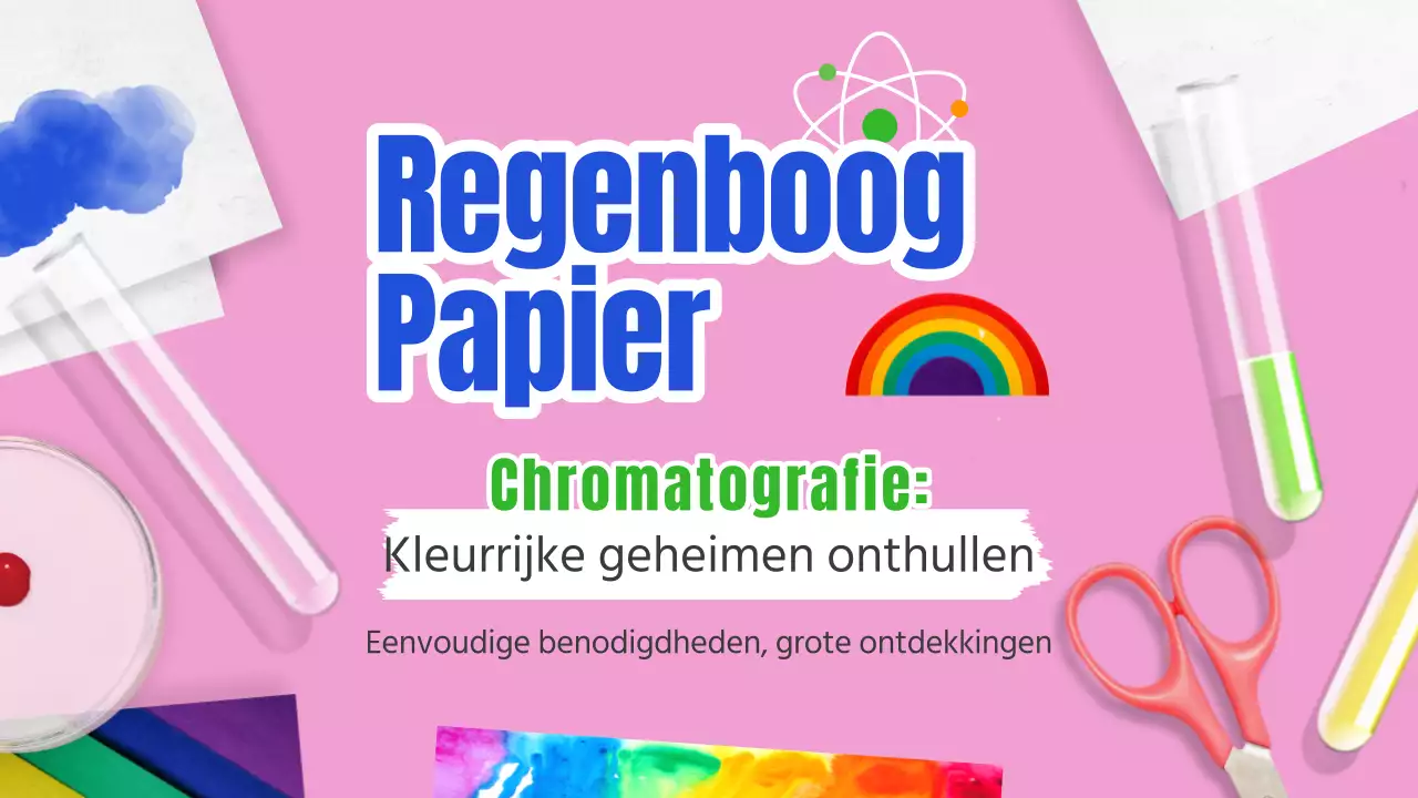 Rainbow Papierwetenschap Inleiding Chromatografie