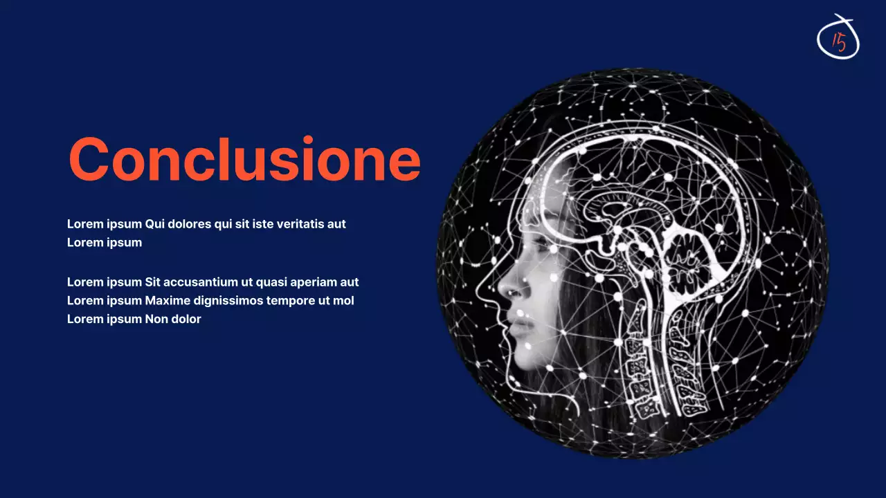 Navy Anatomia del cervello Materiale didattico