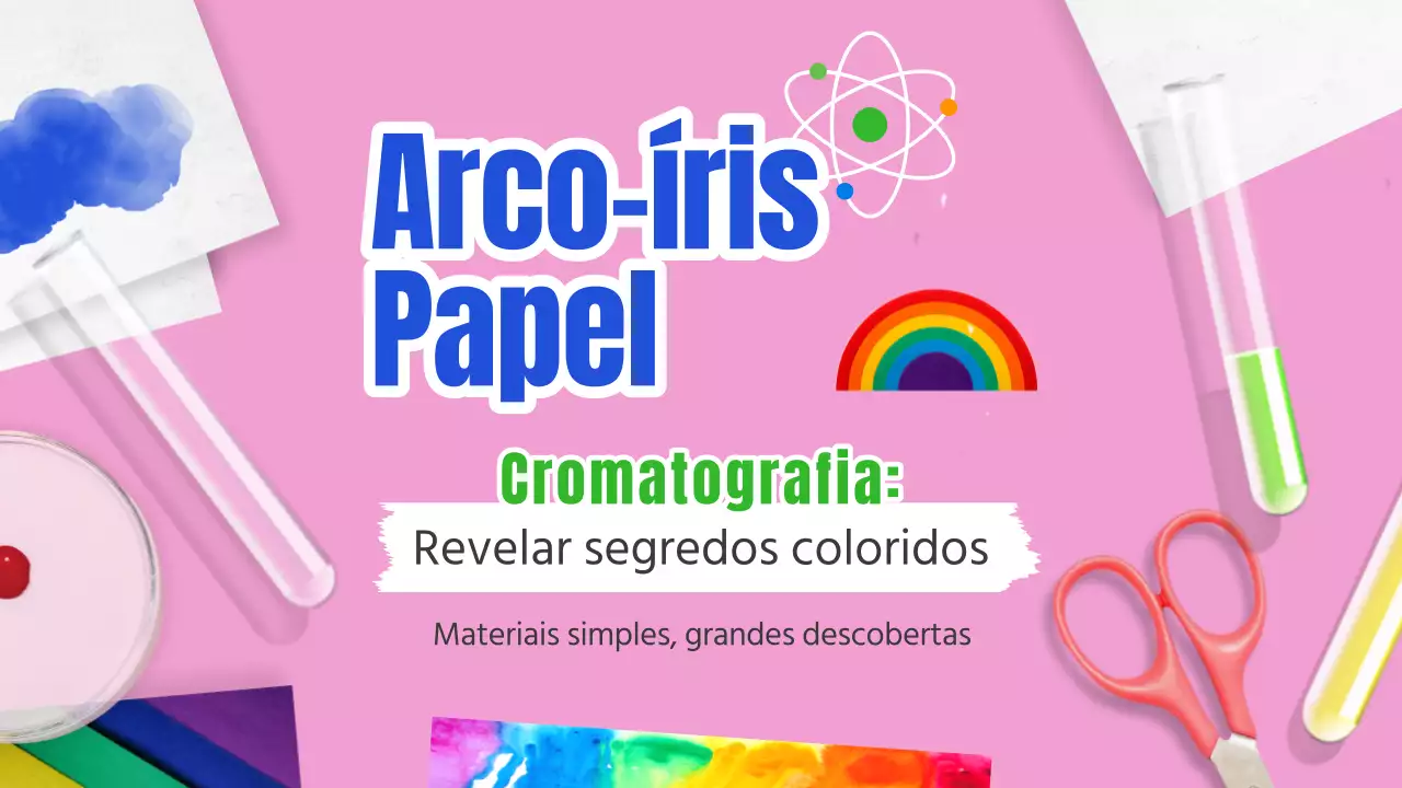 Rainbow Paper Science Introdução à Cromatografia