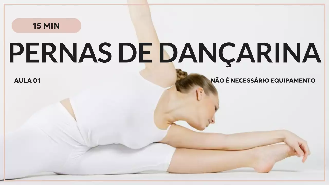 Rosa Branco Aula de alongamentos simples de ballet Introdução
