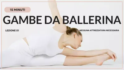 Rosa Bianco Lezione di stretching semplice per la danza classica Introduzione
