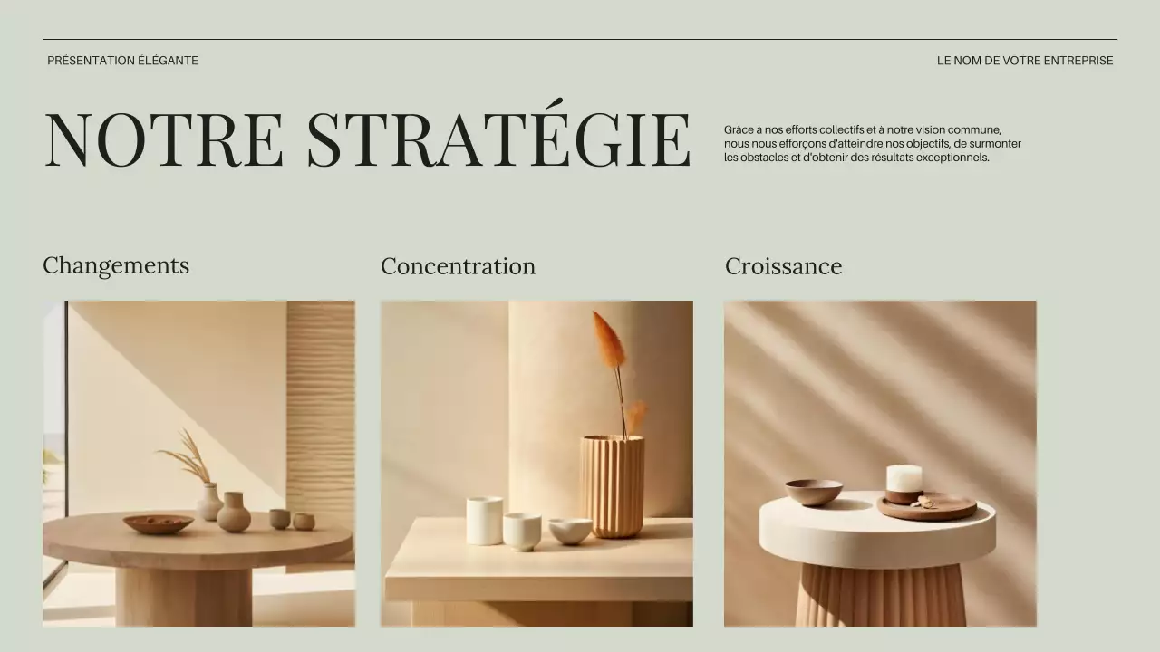 Beige Minimal Business Introduction de l'entreprise