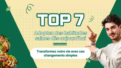 Vert Minimal Moderne Mode de vie sain Conseils
