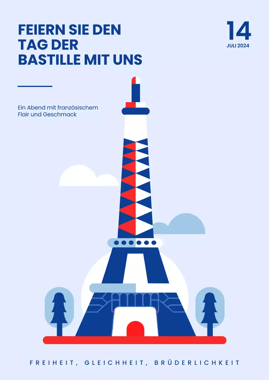 Blue Modern feiert den Tag der Bastille