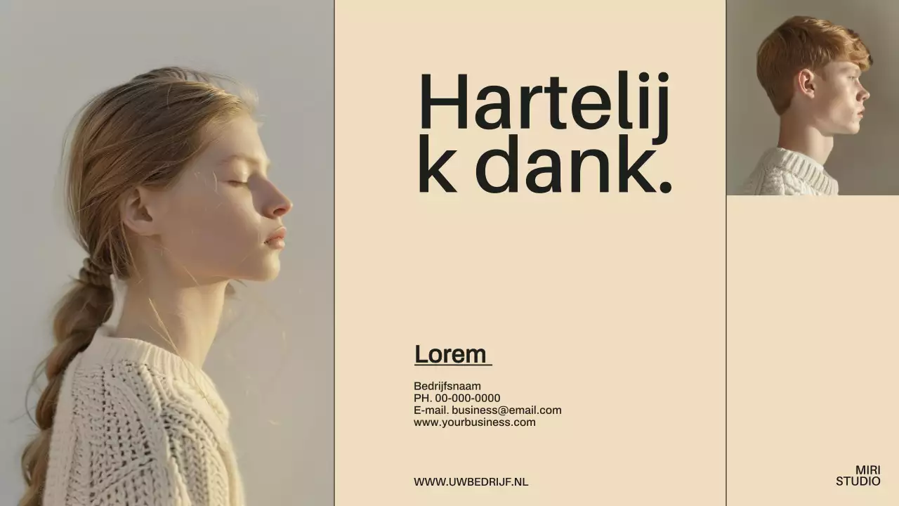 Beige Minimal Modern Bedrijf Introductie