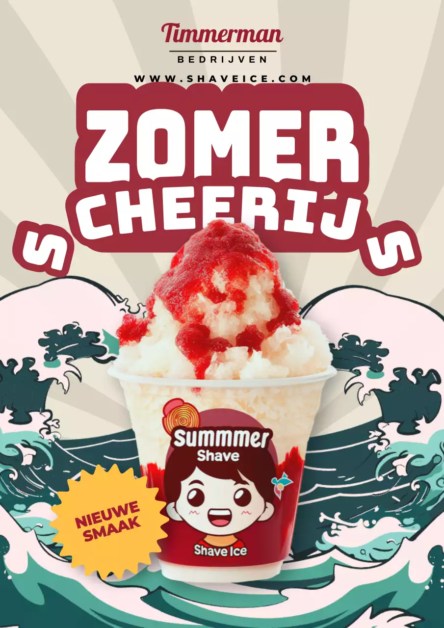 ivoor en rood basis zomer scheerijs Promotie