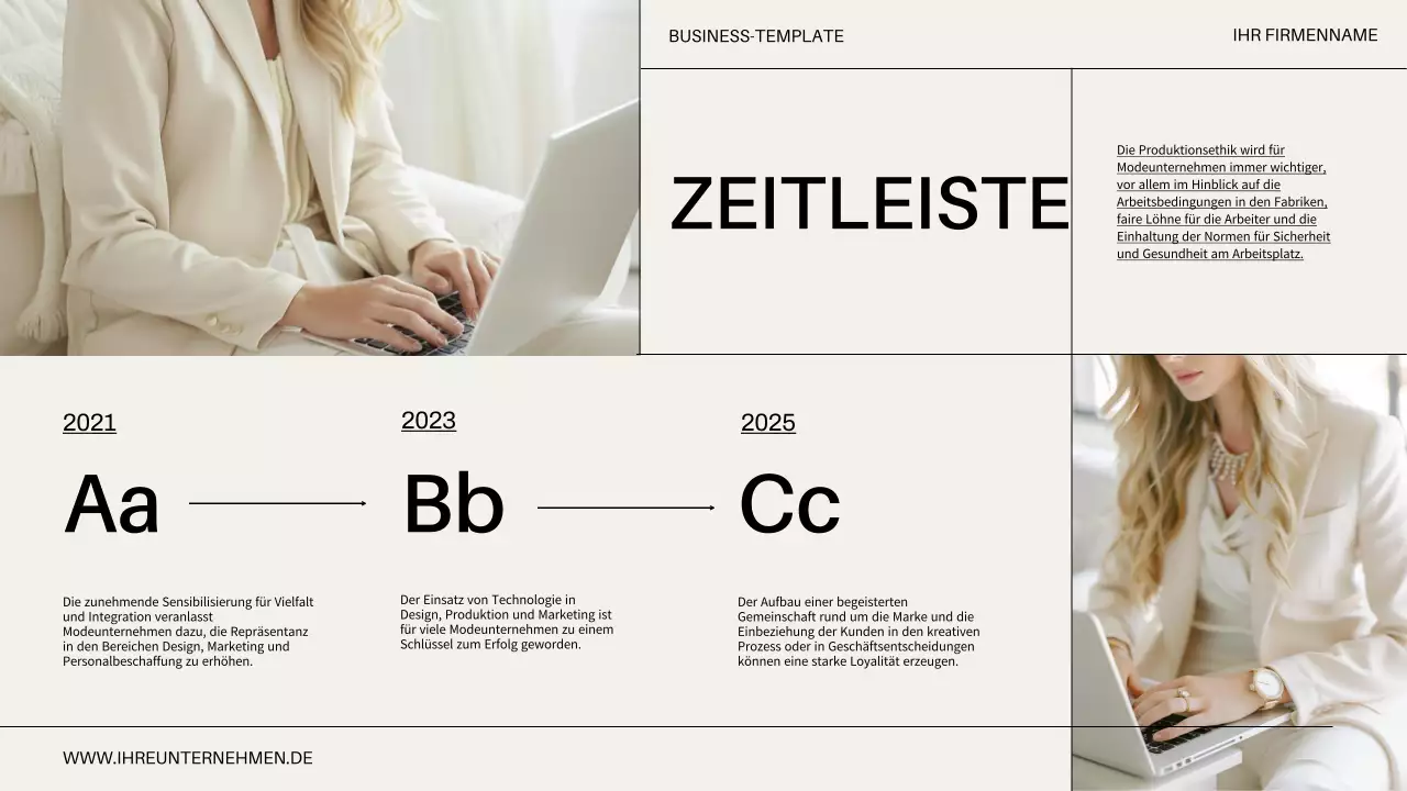 Beige Minimal Modern Business Einführung des Unternehmens