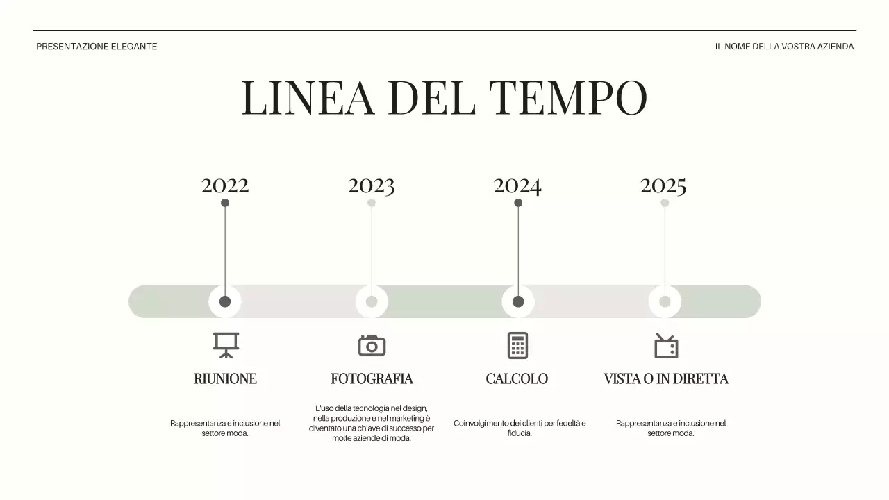 Introduzione dell'azienda Beige Minimal Business