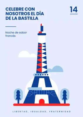 Blue Modern celebra la promoción del Día de la Bastilla